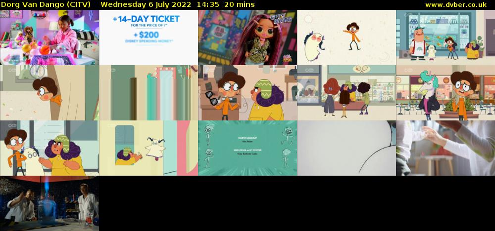 Dorg Van Dango (CITV) Wednesday 6 July 2022 14:35 - 14:55