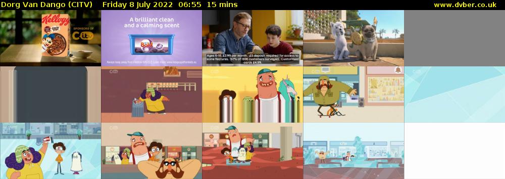 Dorg Van Dango (CITV) Friday 8 July 2022 06:55 - 07:10