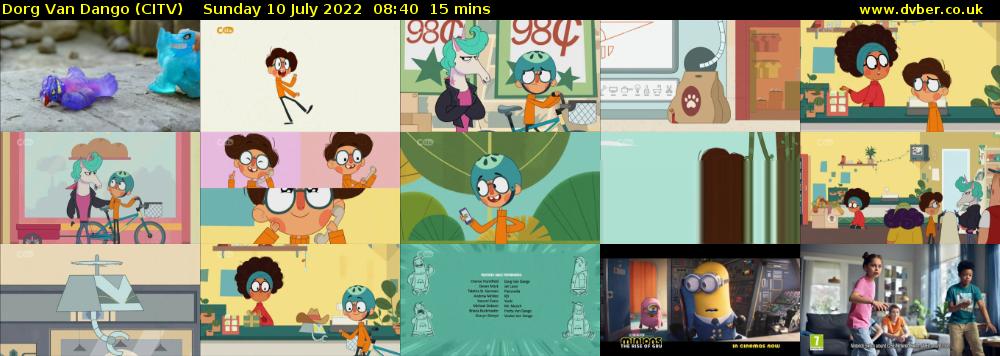 Dorg Van Dango (CITV) Sunday 10 July 2022 08:40 - 08:55