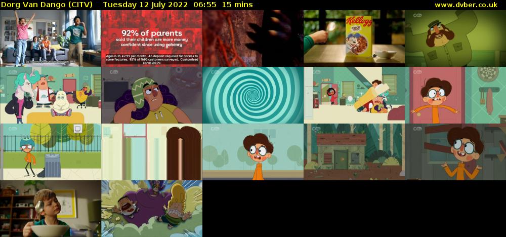 Dorg Van Dango (CITV) Tuesday 12 July 2022 06:55 - 07:10