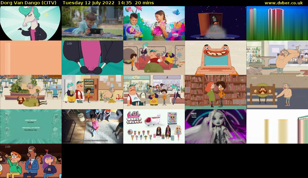 Dorg Van Dango (CITV) Tuesday 12 July 2022 14:35 - 14:55