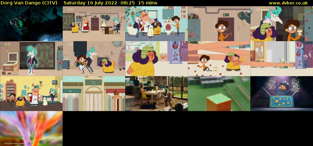 Dorg Van Dango (CITV) Saturday 16 July 2022 08:25 - 08:40