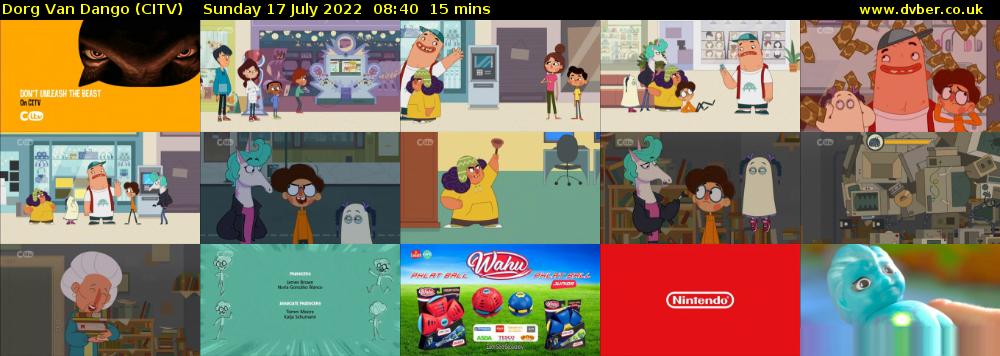 Dorg Van Dango (CITV) Sunday 17 July 2022 08:40 - 08:55