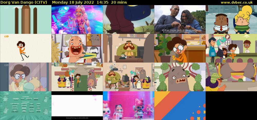 Dorg Van Dango (CITV) Monday 18 July 2022 14:35 - 14:55