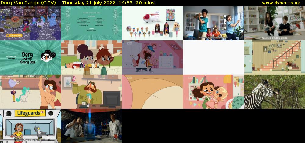 Dorg Van Dango (CITV) Thursday 21 July 2022 14:35 - 14:55
