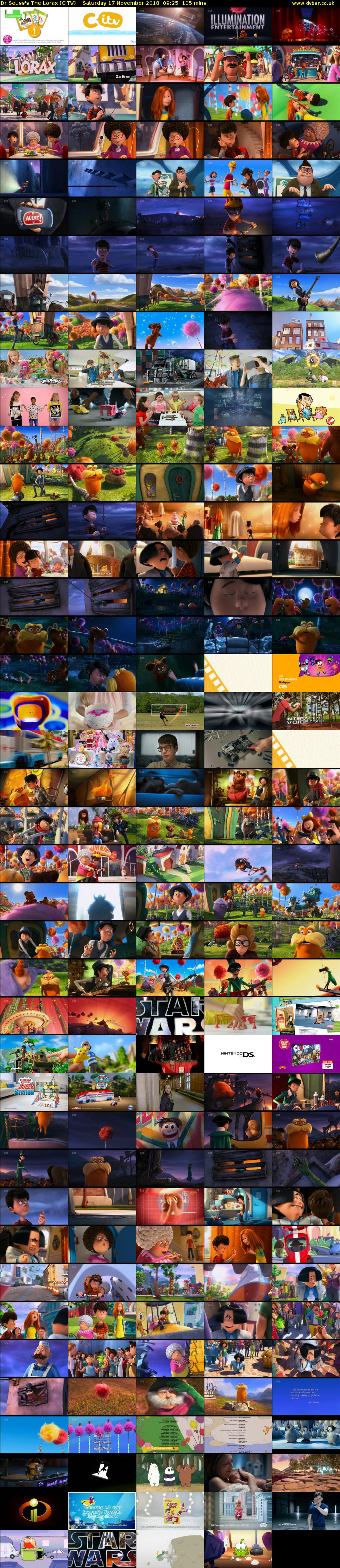Dr Seuss's The Lorax (CITV) Saturday 17 November 2018 09:25 - 11:10