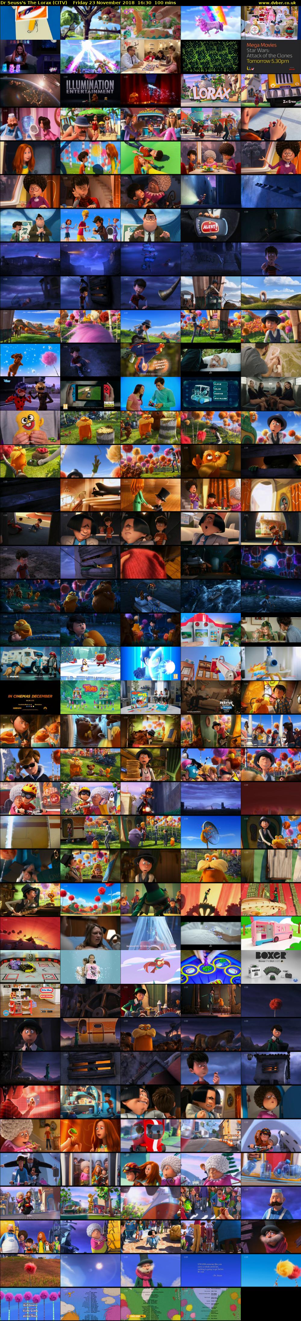 Dr Seuss's The Lorax (CITV) Friday 23 November 2018 16:30 - 18:10