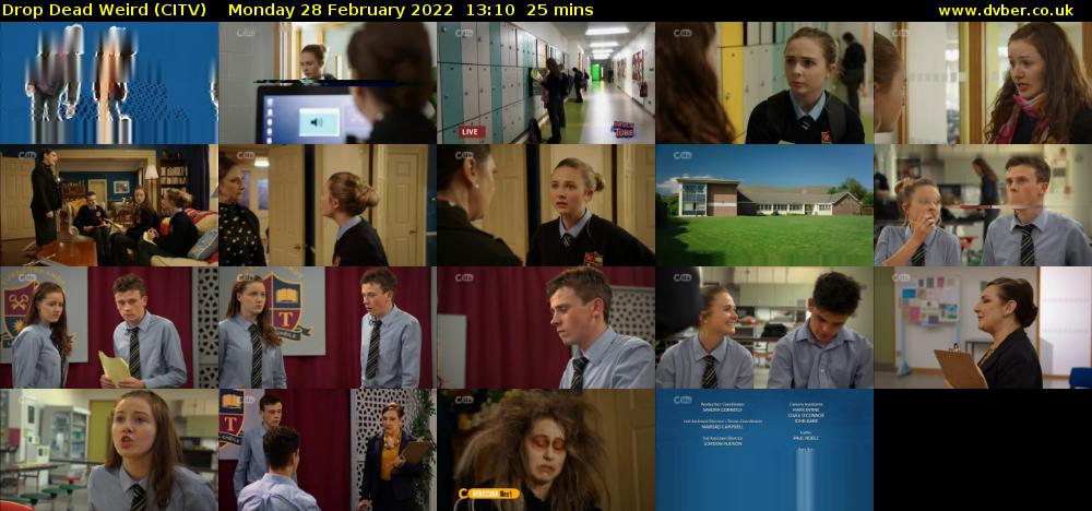 Drop Dead Weird (CITV) Monday 28 February 2022 13:10 - 13:35