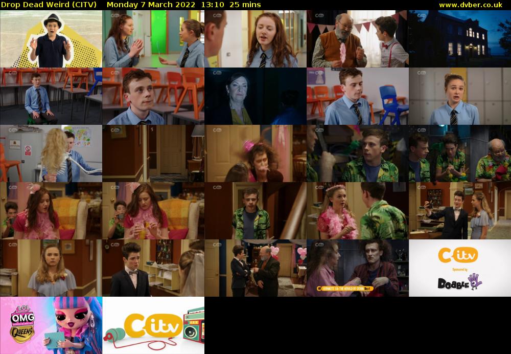 Drop Dead Weird (CITV) Monday 7 March 2022 13:10 - 13:35