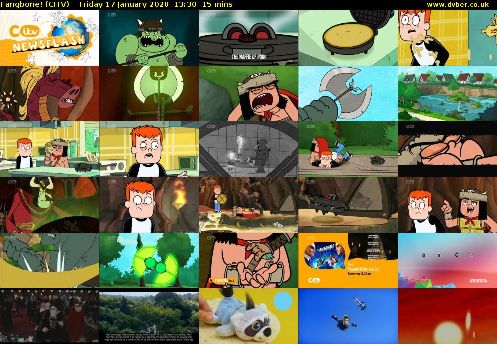 Fangbone! (CITV) Friday 17 January 2020 13:30 - 13:45