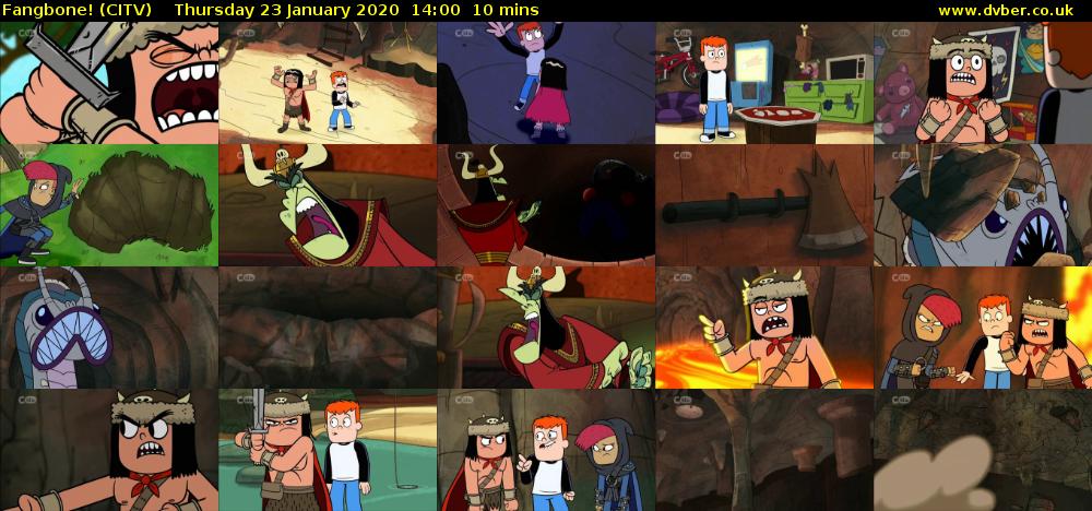 Fangbone! (CITV) Thursday 23 January 2020 14:00 - 14:10