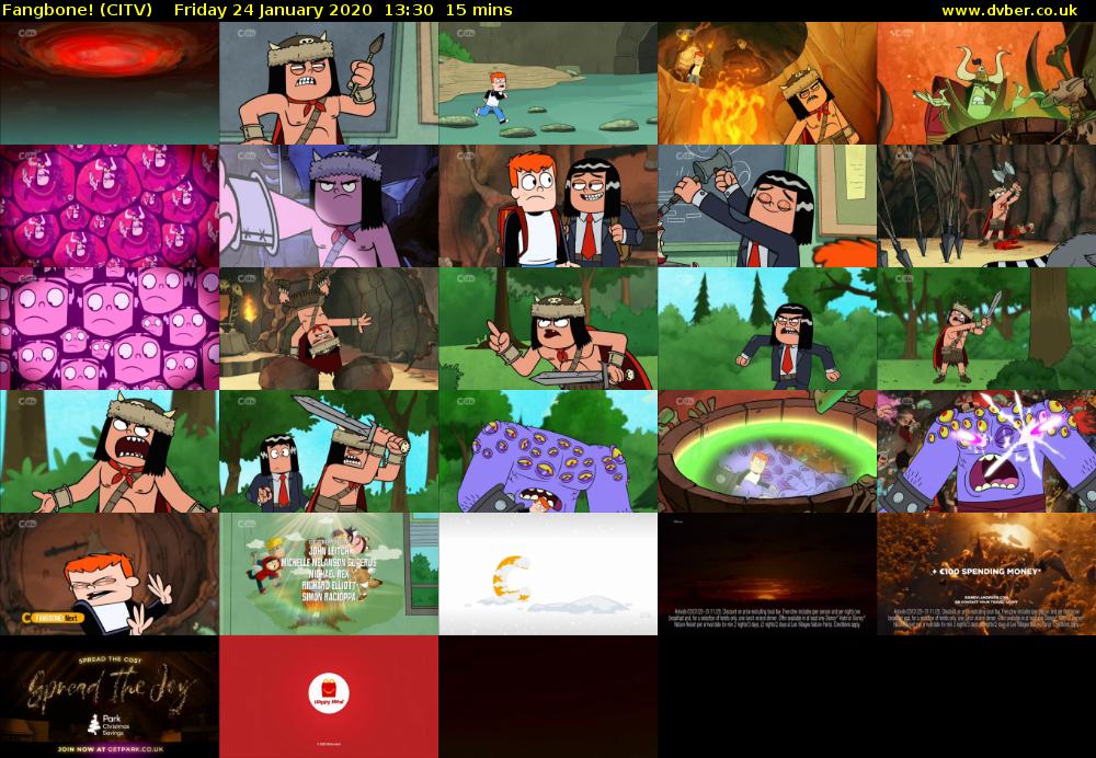 Fangbone! (CITV) Friday 24 January 2020 13:30 - 13:45
