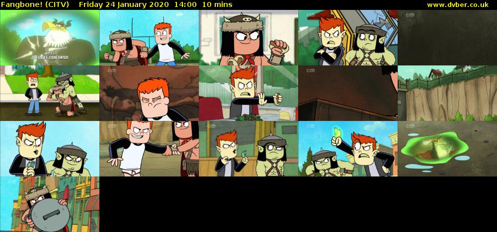 Fangbone! (CITV) Friday 24 January 2020 14:00 - 14:10