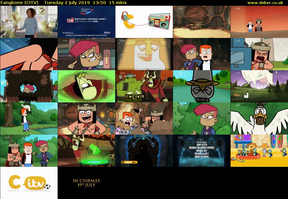 Fangbone (CITV) Tuesday 2 July 2019 13:50 - 14:05