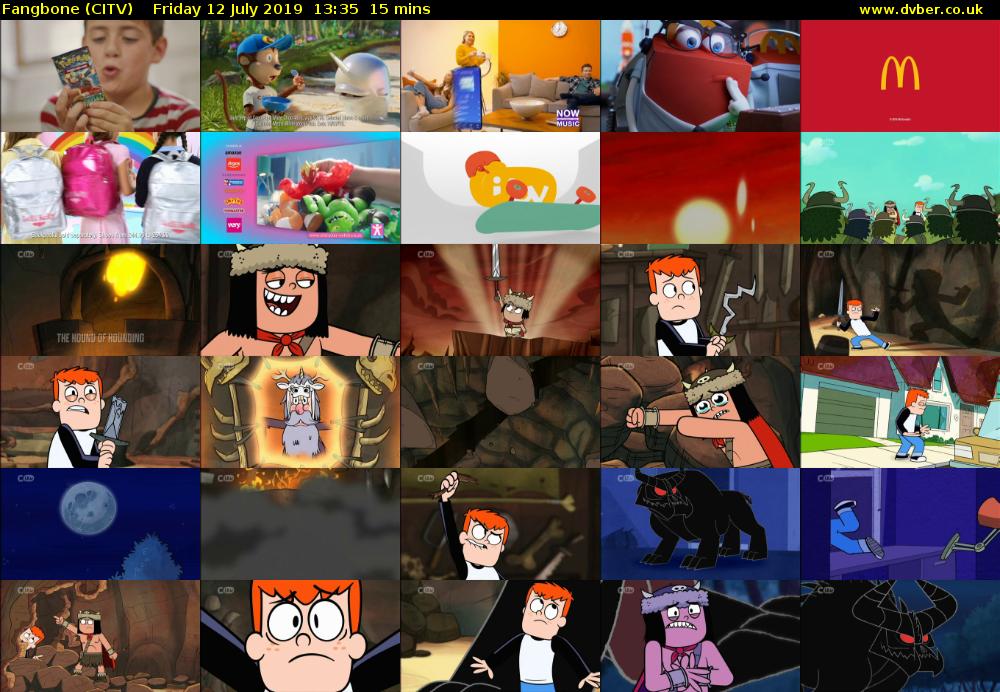 Fangbone (CITV) Friday 12 July 2019 13:35 - 13:50