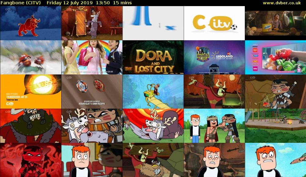 Fangbone (CITV) Friday 12 July 2019 13:50 - 14:05