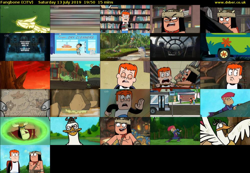 Fangbone (CITV) Saturday 13 July 2019 19:50 - 20:05