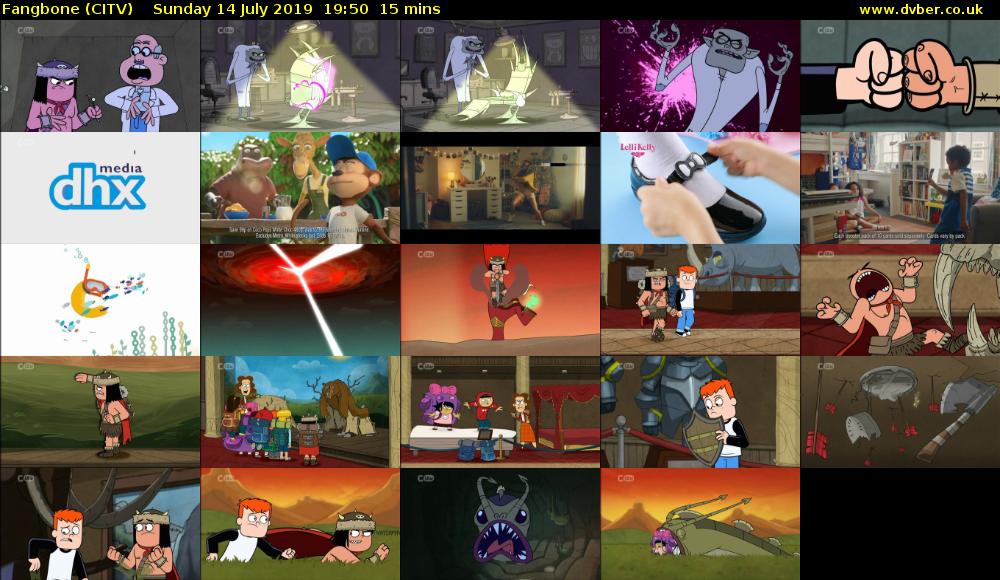 Fangbone (CITV) Sunday 14 July 2019 19:50 - 20:05