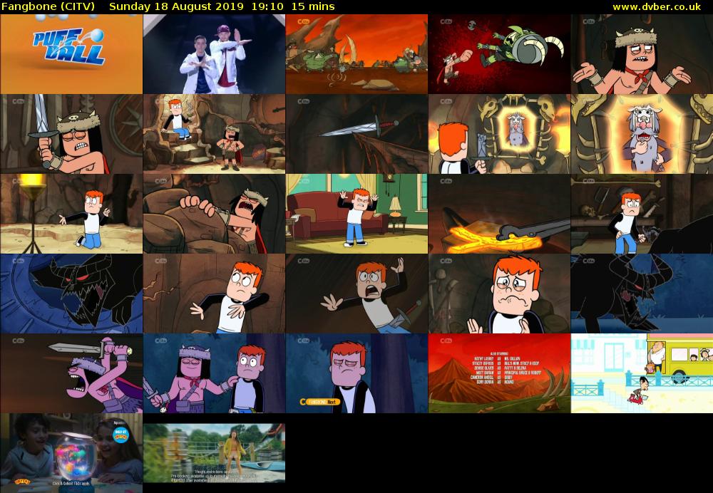 Fangbone (CITV) Sunday 18 August 2019 19:10 - 19:25