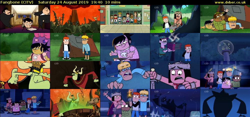 Fangbone (CITV) Saturday 24 August 2019 19:40 - 19:50
