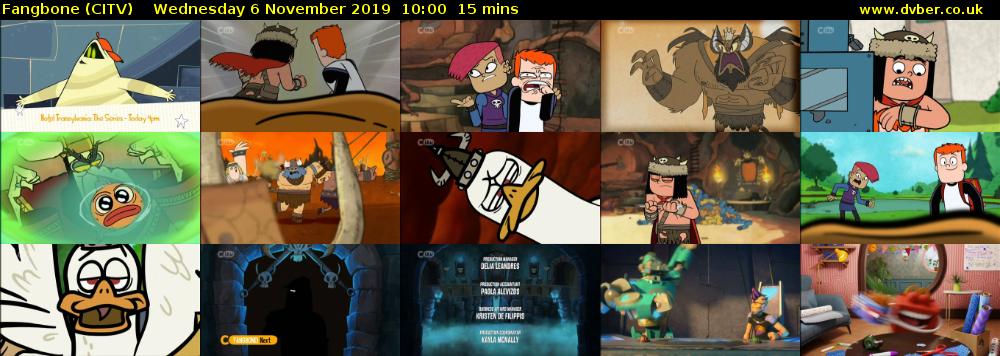 Fangbone (CITV) Wednesday 6 November 2019 10:00 - 10:15