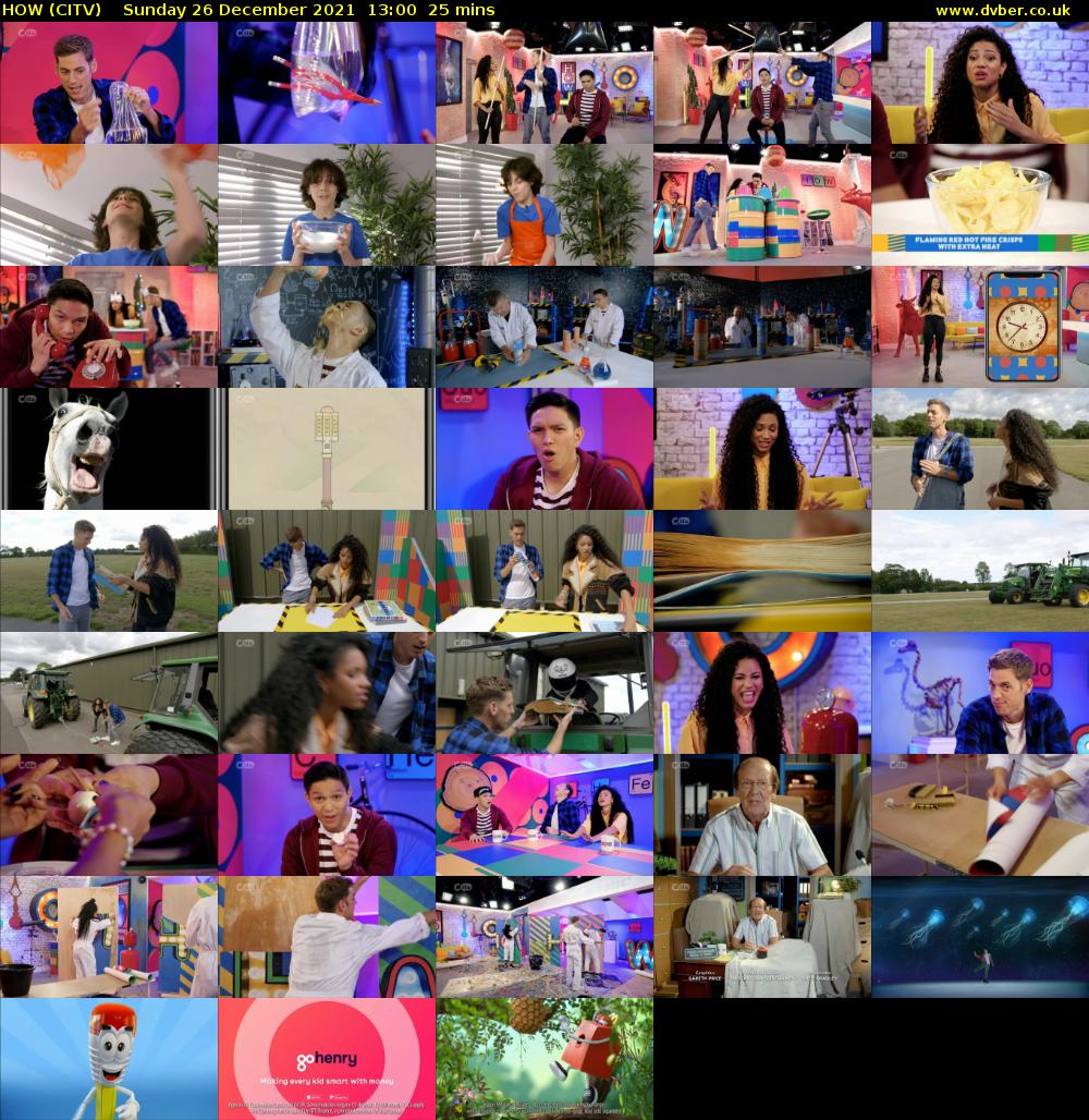 HOW (CITV) Sunday 26 December 2021 13:00 - 13:25