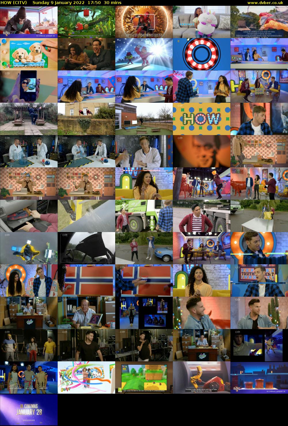 HOW (CITV) Sunday 9 January 2022 17:50 - 18:20