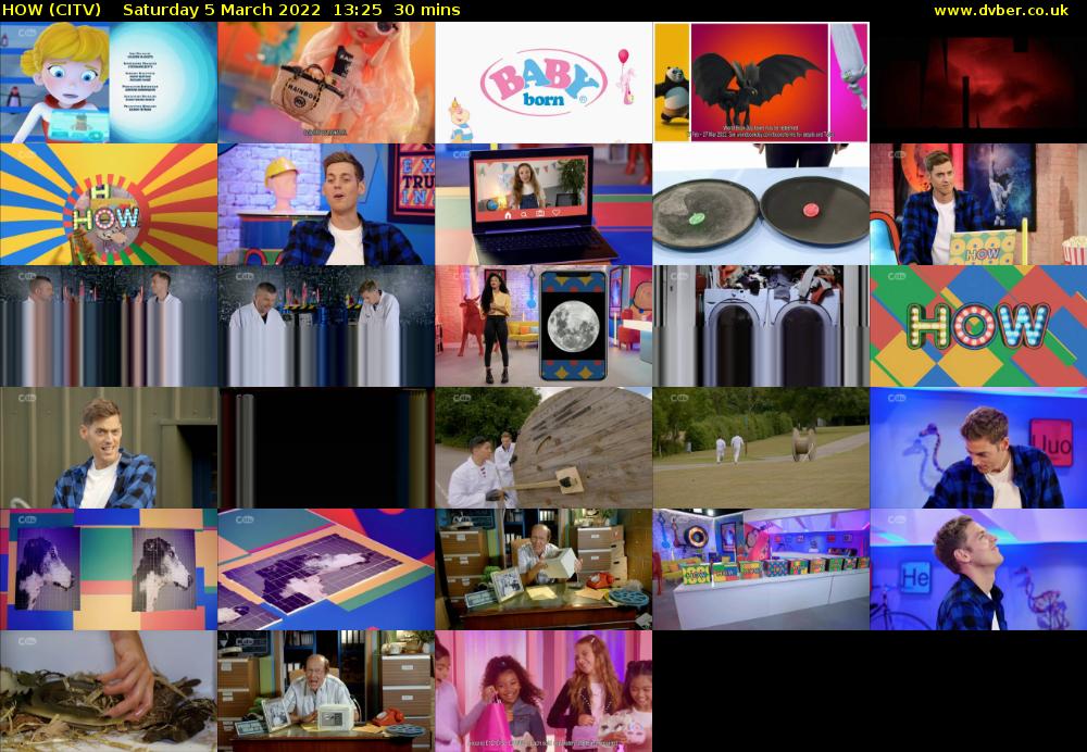 HOW (CITV) Saturday 5 March 2022 13:25 - 13:55