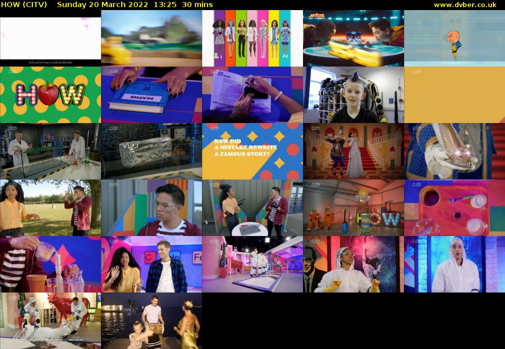 HOW (CITV) Sunday 20 March 2022 13:25 - 13:55