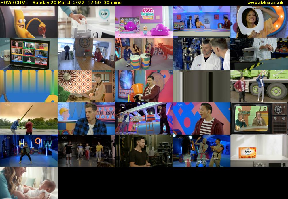 HOW (CITV) Sunday 20 March 2022 17:50 - 18:20