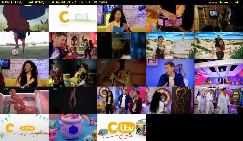HOW (CITV) Saturday 13 August 2022 19:30 - 20:00