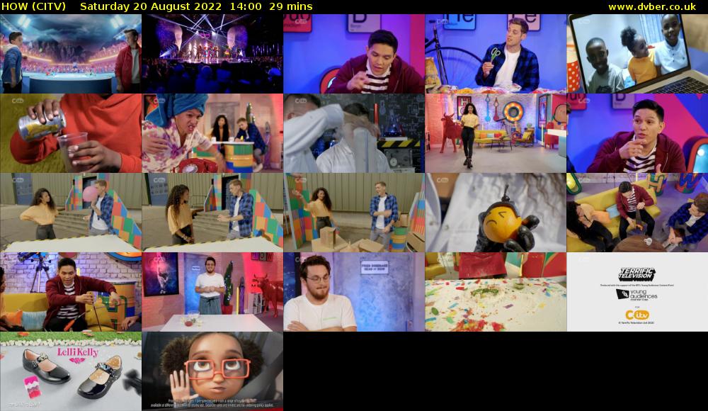HOW (CITV) Saturday 20 August 2022 14:00 - 14:29