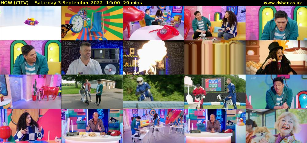 HOW (CITV) Saturday 3 September 2022 14:00 - 14:29
