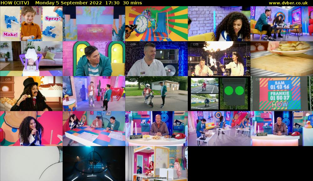HOW (CITV) Monday 5 September 2022 17:30 - 18:00