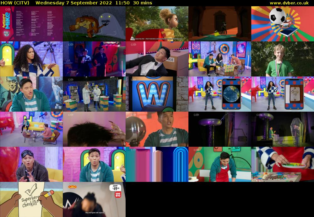 HOW (CITV) Wednesday 7 September 2022 11:50 - 12:20