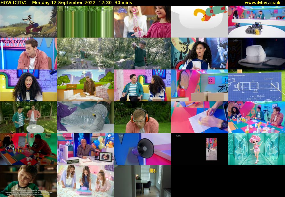 HOW (CITV) Monday 12 September 2022 17:30 - 18:00