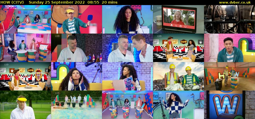 HOW (CITV) Sunday 25 September 2022 08:55 - 09:15