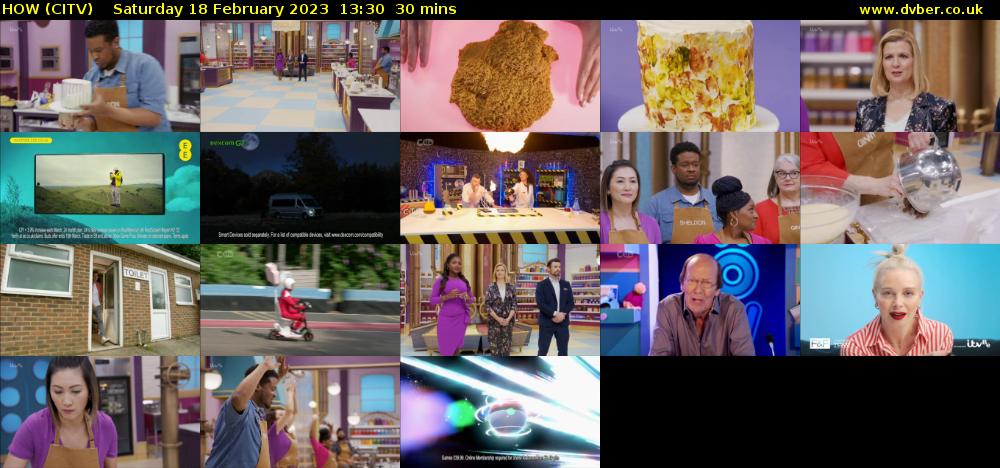 HOW (CITV) Saturday 18 February 2023 13:30 - 14:00