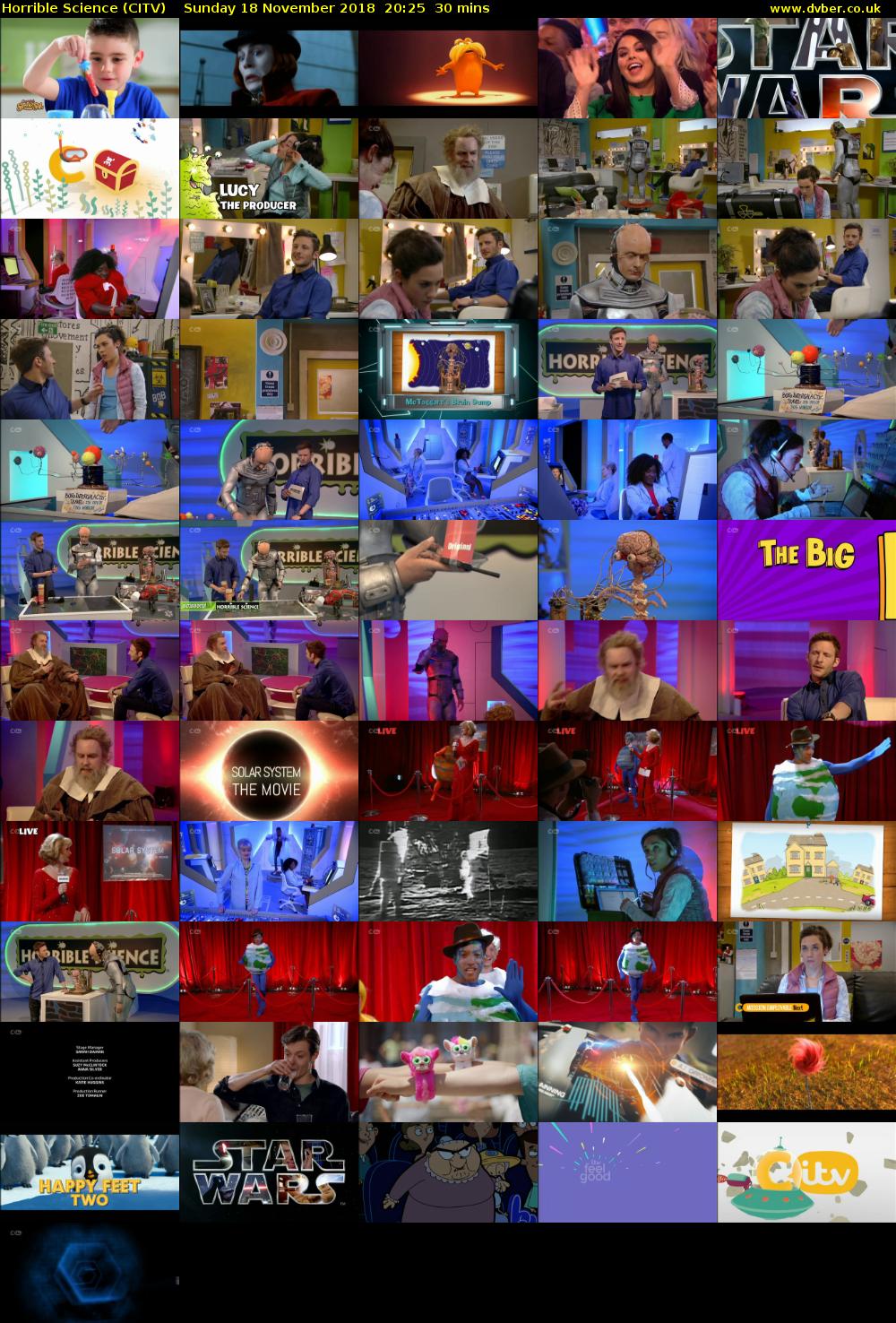 Horrible Science (CITV) Sunday 18 November 2018 20:25 - 20:55