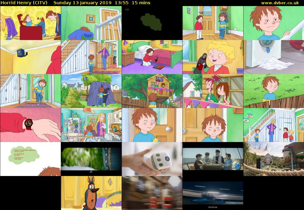 Horrid Henry (CITV) Sunday 13 January 2019 13:55 - 14:10