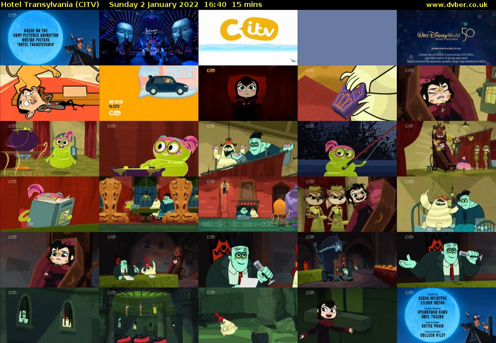 Hotel Transylvania (CITV) Sunday 2 January 2022 16:40 - 16:55