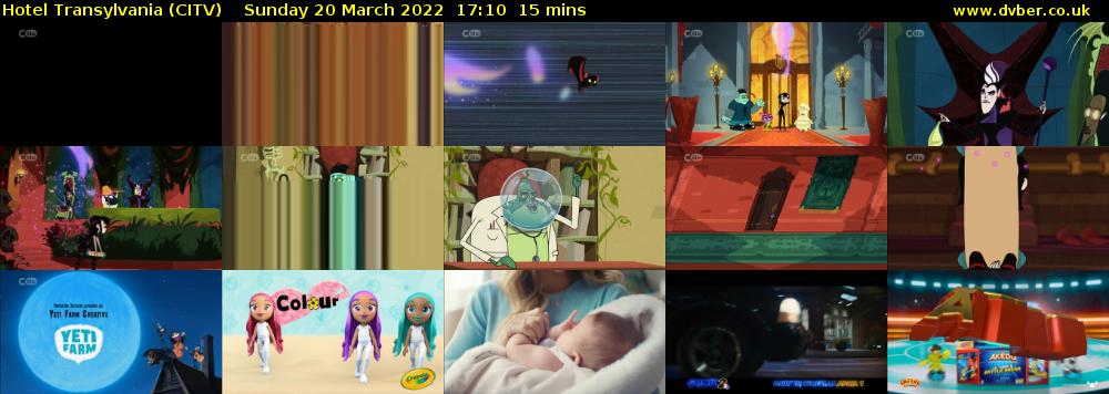 Hotel Transylvania (CITV) Sunday 20 March 2022 17:10 - 17:25