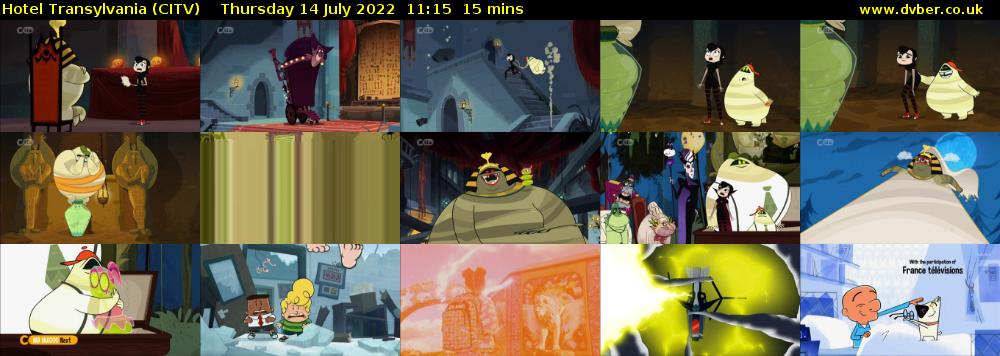 Hotel Transylvania (CITV) Thursday 14 July 2022 11:15 - 11:30
