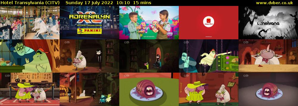 Hotel Transylvania (CITV) Sunday 17 July 2022 10:10 - 10:25