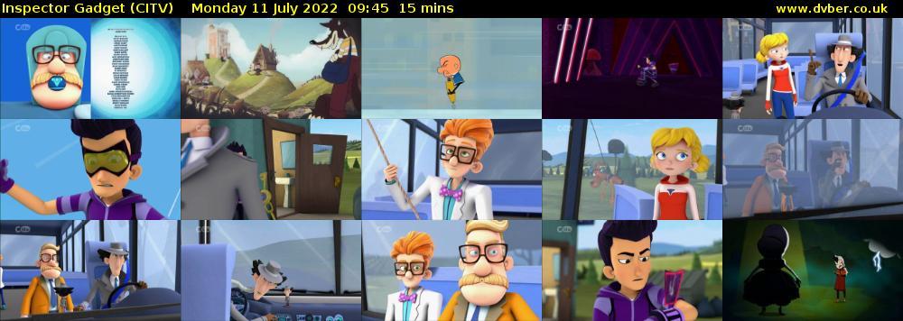 Inspector Gadget (CITV) Monday 11 July 2022 09:45 - 10:00