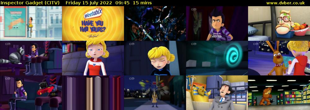 Inspector Gadget (CITV) Friday 15 July 2022 09:45 - 10:00