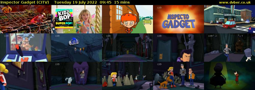 Inspector Gadget (CITV) Tuesday 19 July 2022 09:45 - 10:00