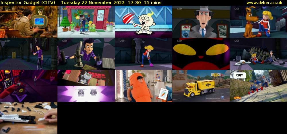 Inspector Gadget (CITV) Tuesday 22 November 2022 17:30 - 17:45