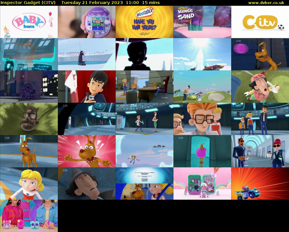 Inspector Gadget (CITV) Tuesday 21 February 2023 11:00 - 11:15