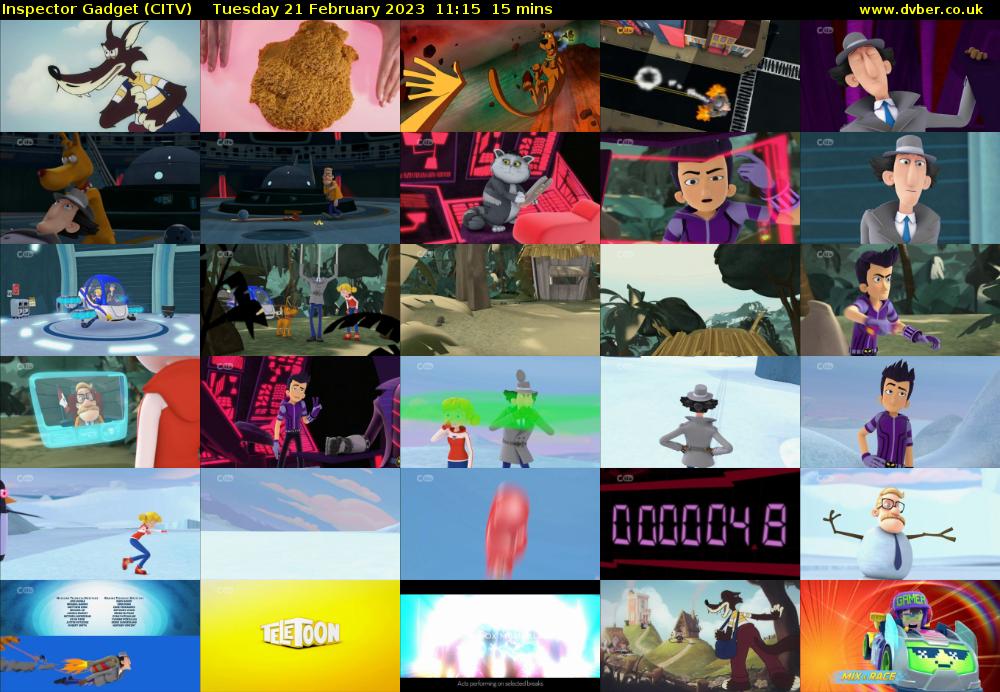 Inspector Gadget (CITV) Tuesday 21 February 2023 11:15 - 11:30